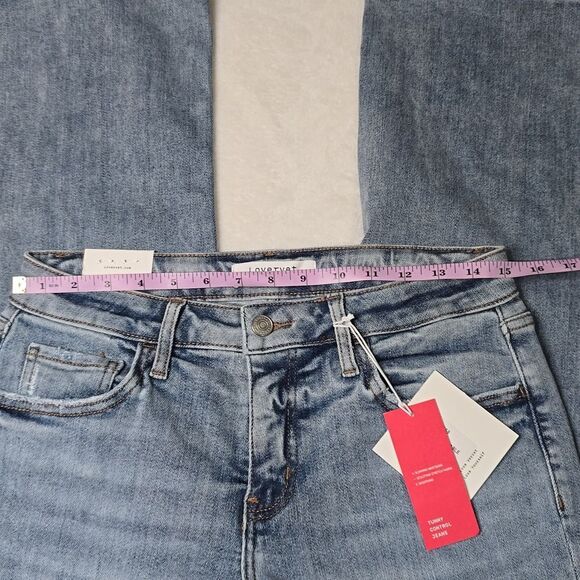 1469 NWT Lovervet By Vervet Tummy Control Top Mid Rise Wide Leg Sz 29/9 - Picture 8 of 11